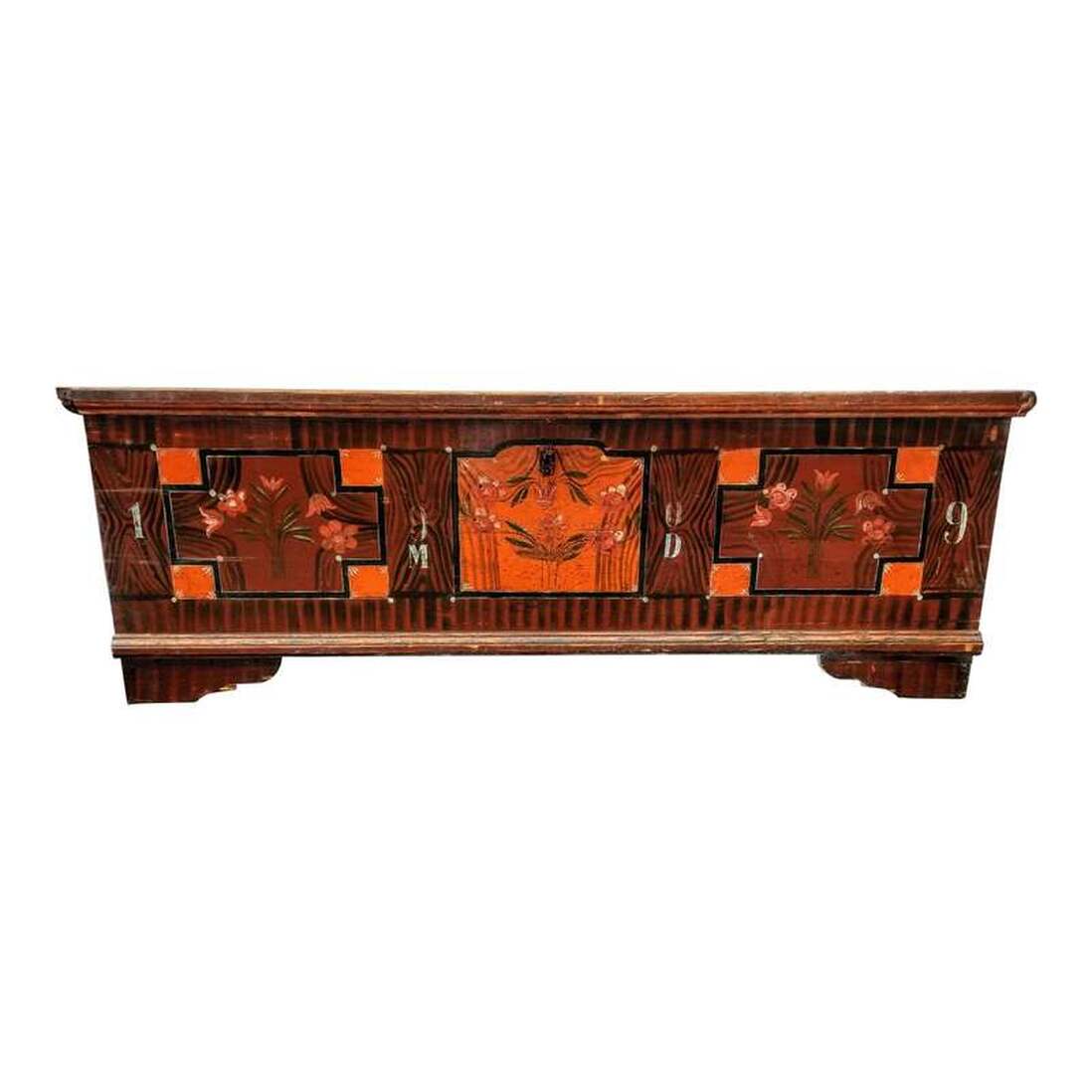 Dower or dowry chest dated