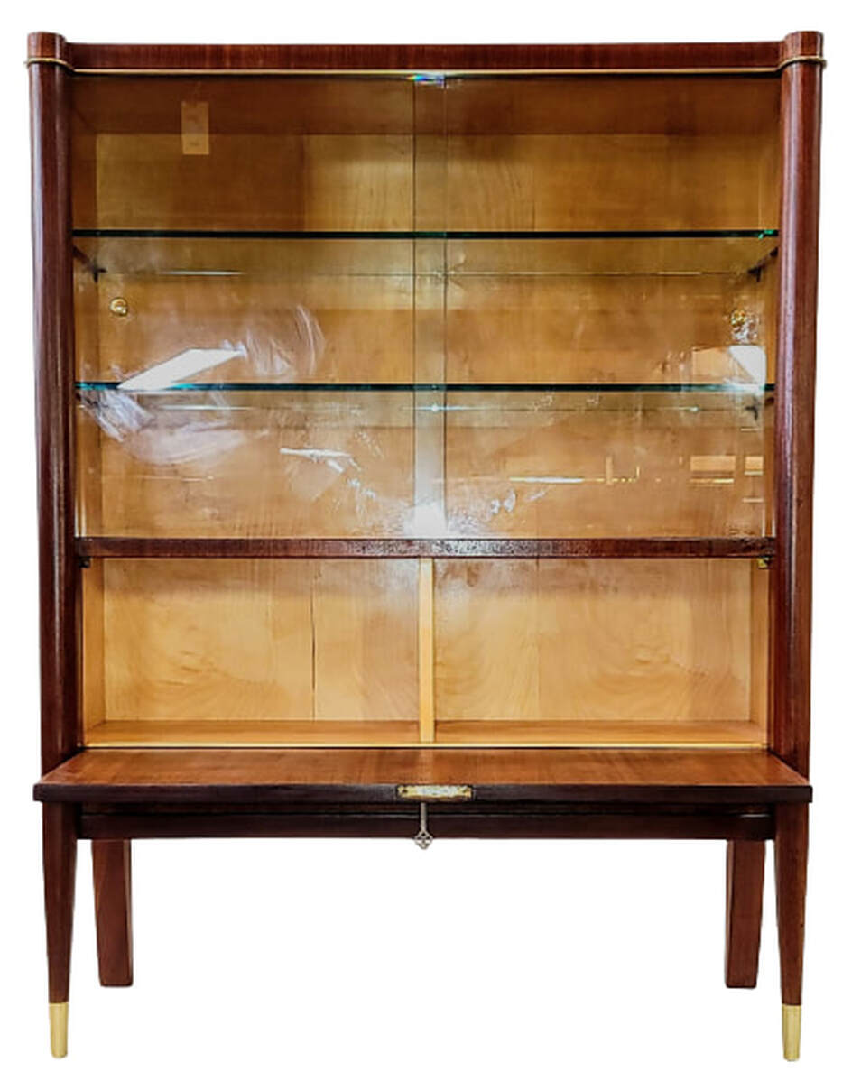 Interior of De Coene Freres Voltaire cocktail vitrine.